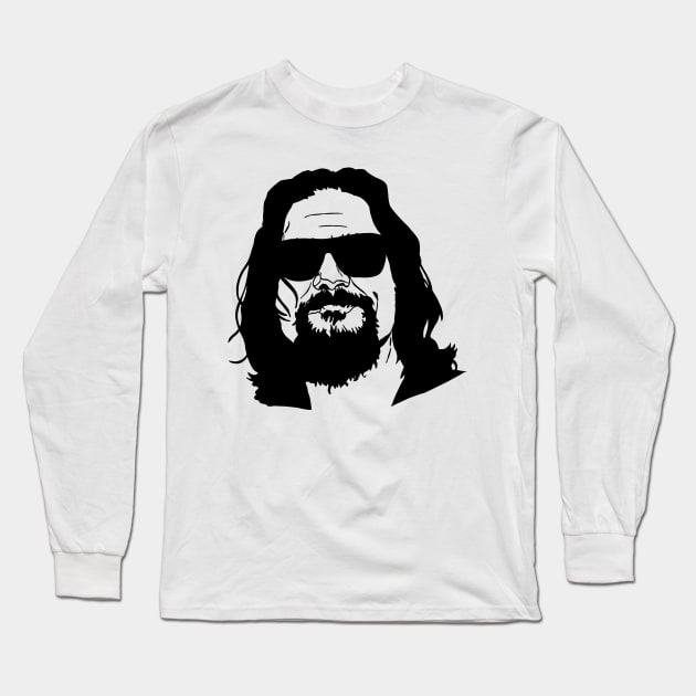 The Dude Abides The Big Lebowski Long Sleeve T-Shirt by SaverioOste